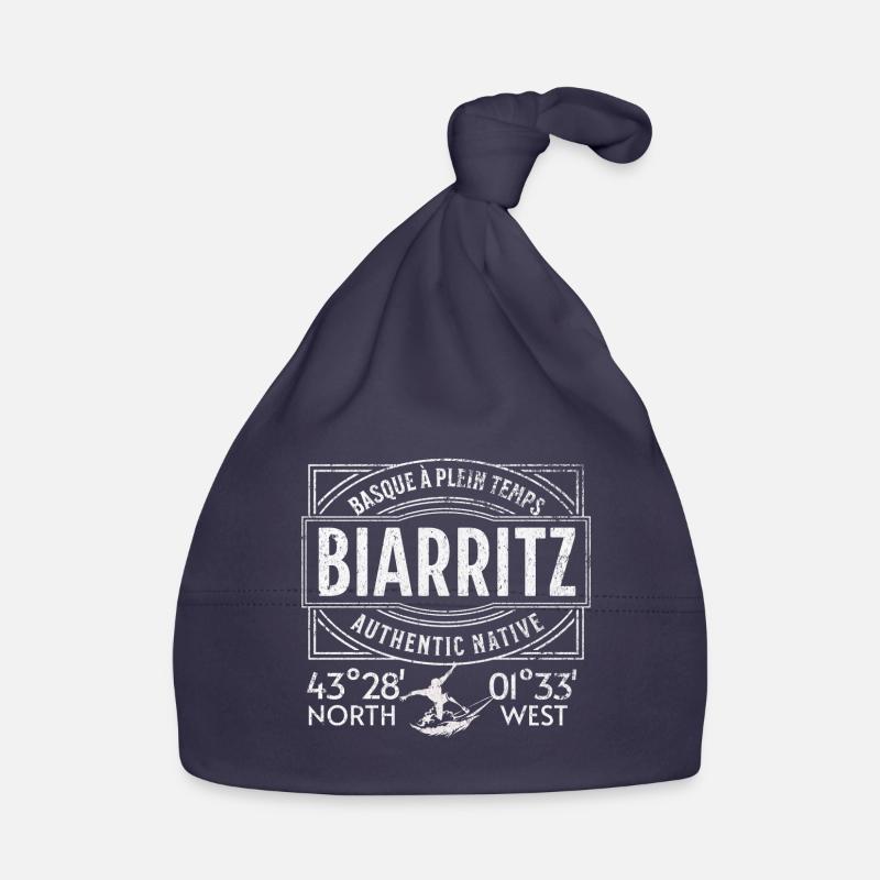 Biarritz authentic native - Bonnet bio Bébé - marine