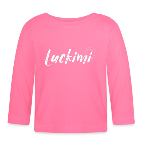 Luckimi logo white - Children - Organic Baby Long Sleeve T-Shirt