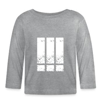 Exclamation mark, exclamation mark, exclamation mark - Organic Baby Long Sleeve T-Shirt - heather grey - Front