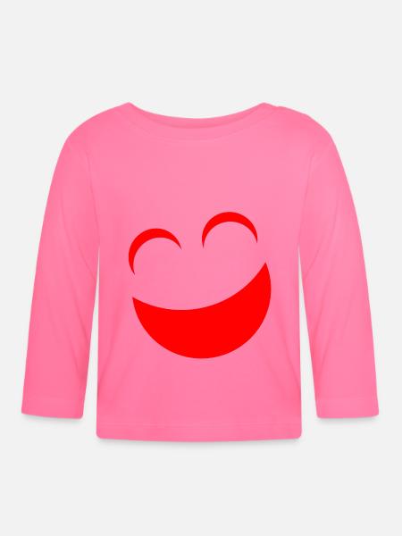 Rot - Baby Bio-Langarmshirt - Azalea