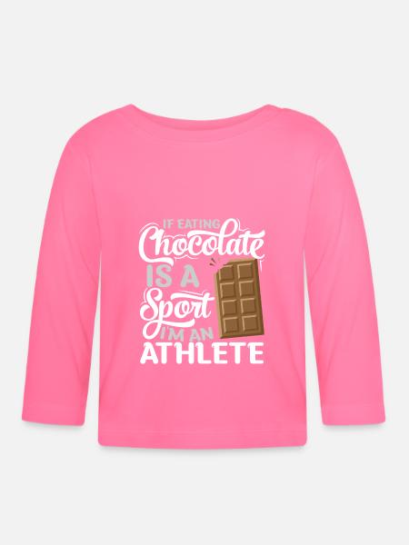 Schokolade Schoko Schoki - Baby Bio-Langarmshirt - Azalea