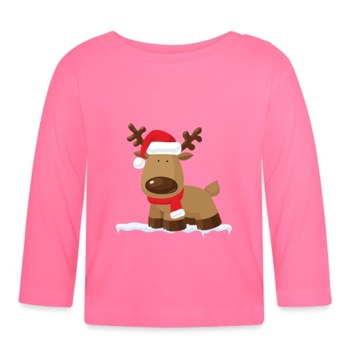 Reindeer on Ice - Baby Langarmshirt