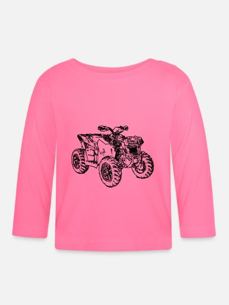 Scrambler Quad ATV - Baby Bio-Langarmshirt - Azalea