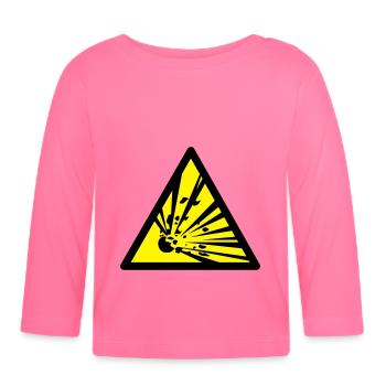explosion - Baby Bio-Langarmshirt - Azalea - Vorne