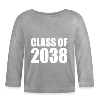 Class of 2038 - T-shirt manches longues bio Bébé - gris chiné - Devant