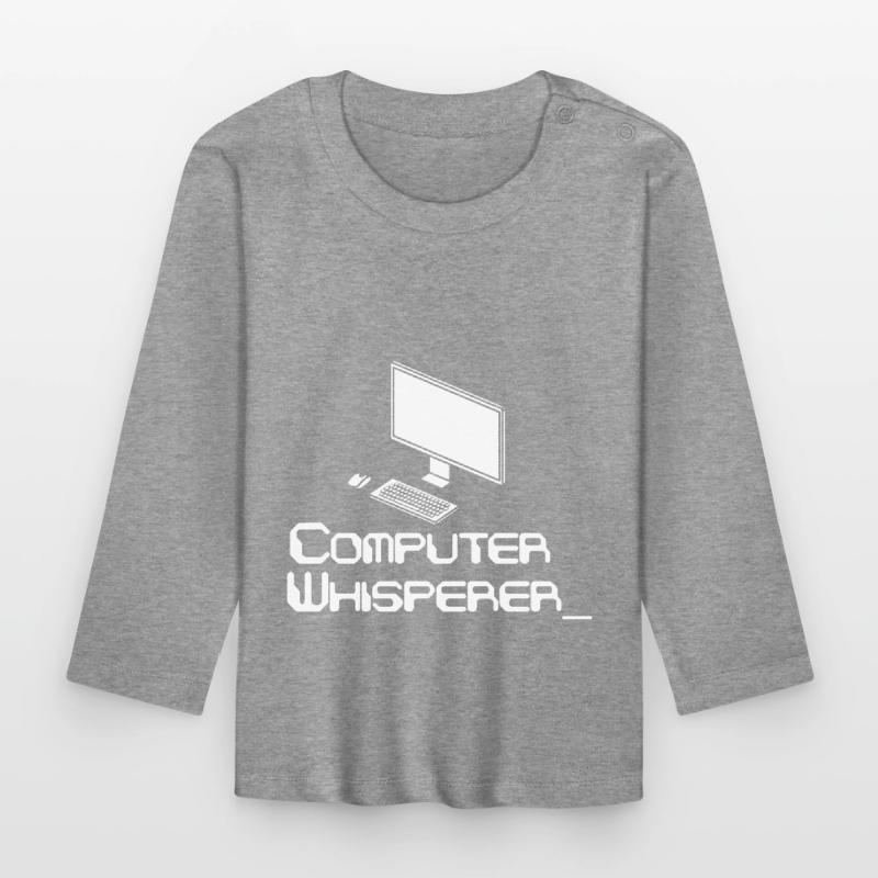 Computer Whisperer Coding Software Baby Bio-Langarmshirt