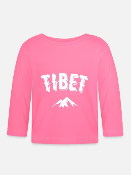 Tibet - Baby Bio-Langarmshirt - Azalea