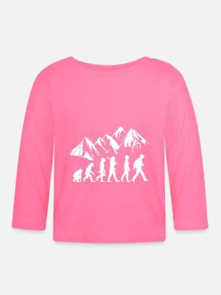 Wandern Evolution - Baby Bio-Langarmshirt - Azalea