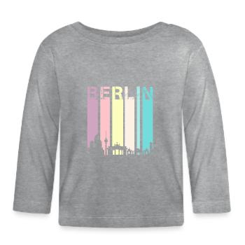 Berlin - Organic Baby Long Sleeve T-Shirt - heather grey - Front