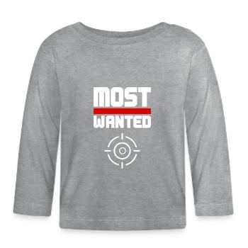 Les plus recherchés - T-shirt manches longues bio Bébé - gris chiné - Devant