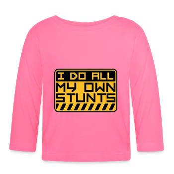 Toutes mes propres cascades - T-shirt manches longues bio Bébé - rose azalée - Devant