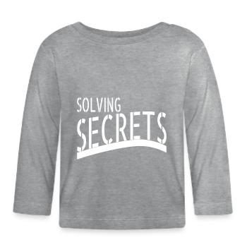 intriguing plots detective detective skills - Baby Bio-Langarmshirt - Grau meliert - Vorne