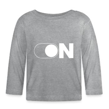ON - Baby Bio-Langarmshirt - Grau meliert - Vorne