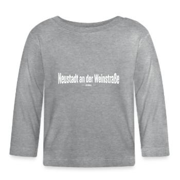 Neustadt an der Weinstrasse Original - Baby Bio-Langarmshirt - Grau meliert - Vorne