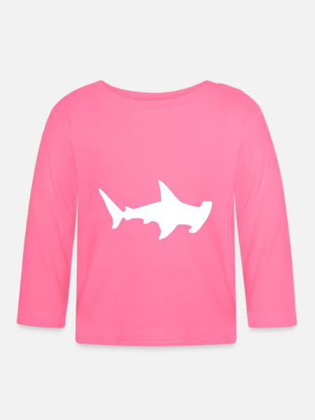 Hammerhai - Baby Bio-Langarmshirt - Azalea
