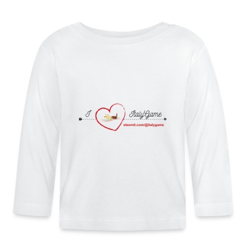 iloveitalygame - Maglietta a manica lunga ecologico per bambini