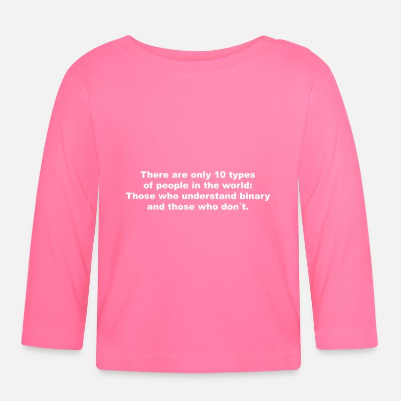 Programmeurs programmer geek cadeau geek - T-shirt manches longues bio Bébé - rose azalée