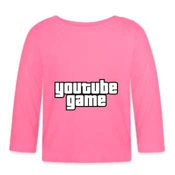 Youtube Spiel - Baby Bio-Langarmshirt - Azalea - Vorne