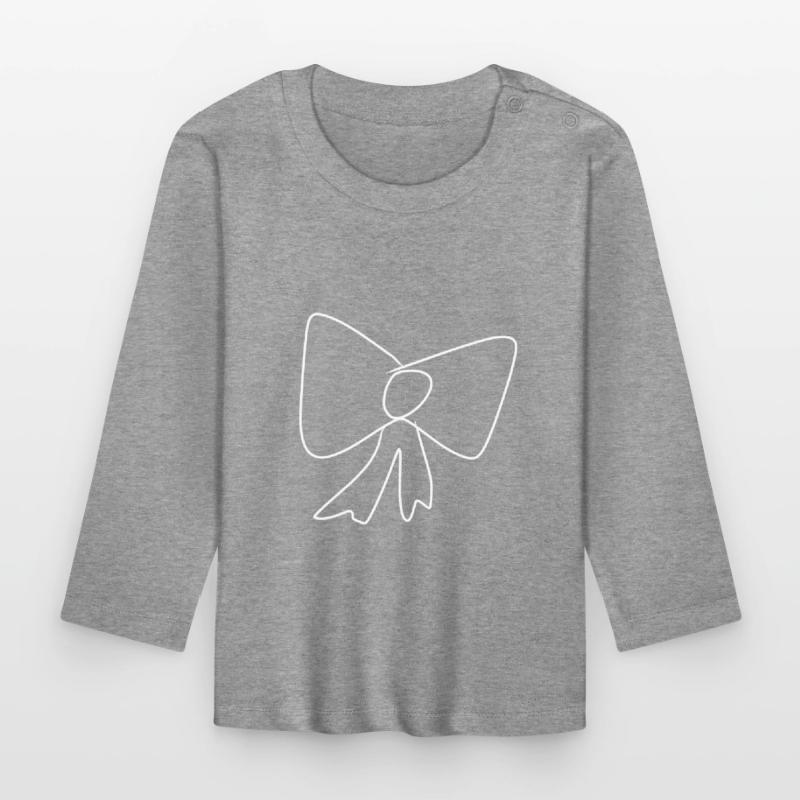 Loop Icon Pattern Organic Baby Long Sleeve T-Shirt