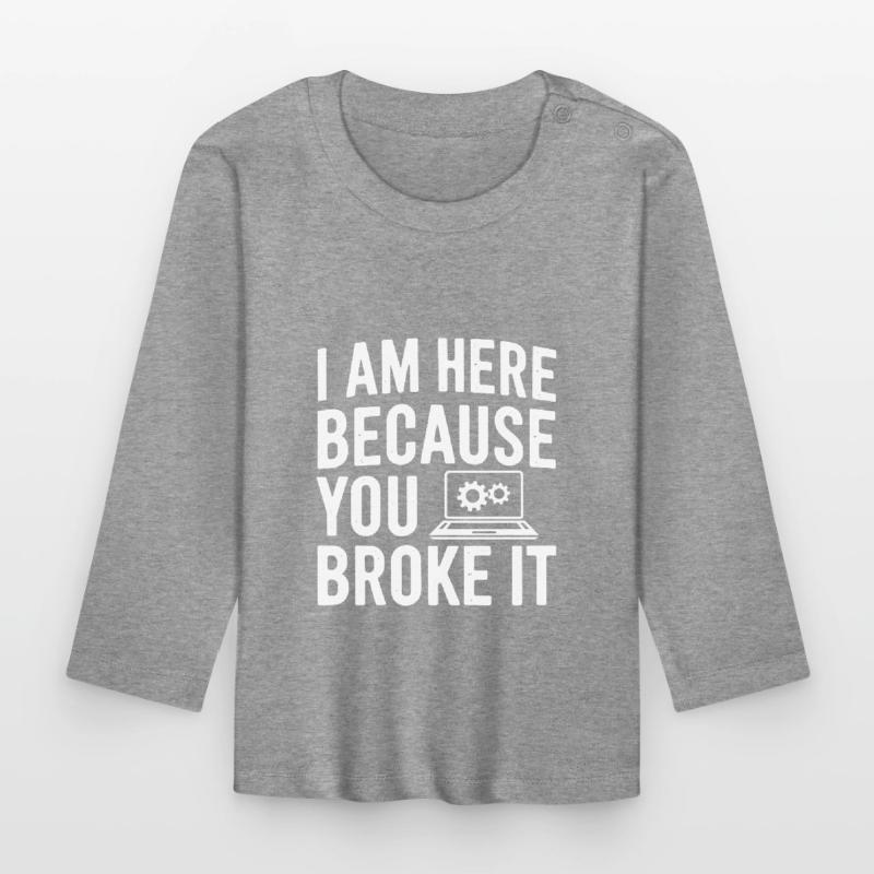 Administrator Support Nerd Computer Tech Baby Bio-Langarmshirt