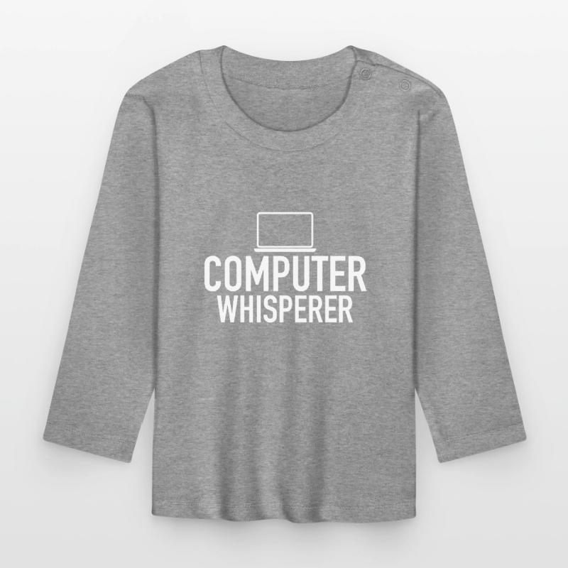 Computer Whisperer Tech Support IT Support IT Nerd Baby Bio-Langarmshirt