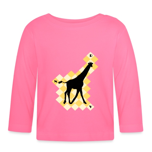 GiraffeSquare - Vauvan luomuruopitkähihainen paita