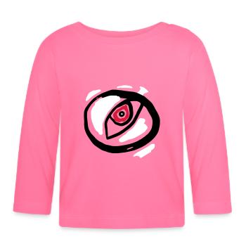 Eye - Symbolism - Organic Baby Long Sleeve T-Shirt - azalea - Front