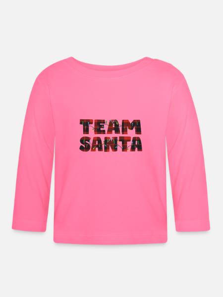 Weihnachtslichter Christmas Passende - Baby Bio-Langarmshirt - Azalea