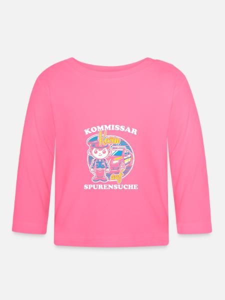 Kommissar Kevin Spurensuche - Baby Bio-Langarmshirt - Azalea