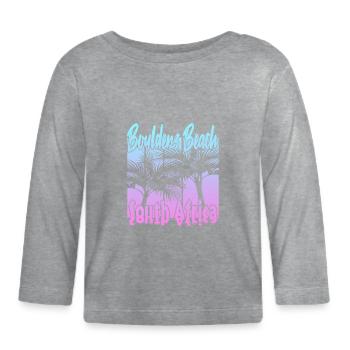 Boulders Beach - Baby Bio-Langarmshirt - Grau meliert - Vorne