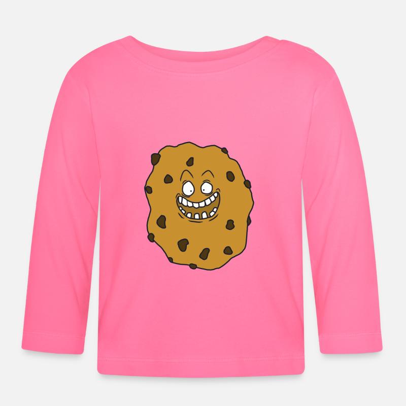 Comicstyle Cookie - Baby Bio-Langarmshirt - Azalea