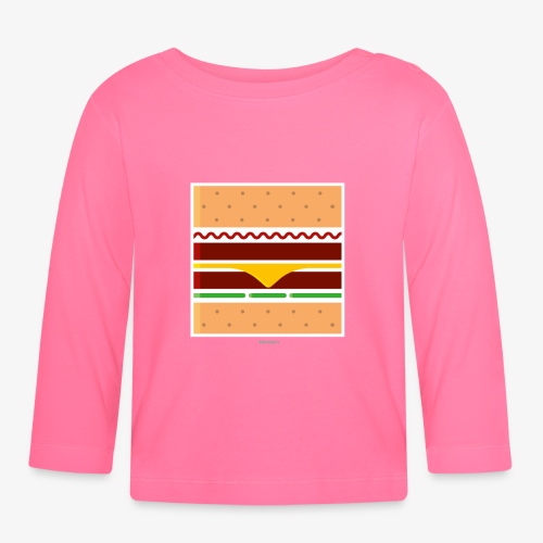 Square Burger - Maglietta a manica lunga ecologico per bambini