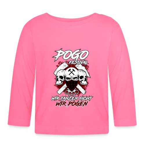 POGO Festival Logo 1 - Baby Bio-Langarmshirt