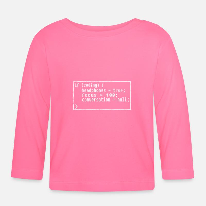 Programmierer Coding - Baby Bio-Langarmshirt - Azalea