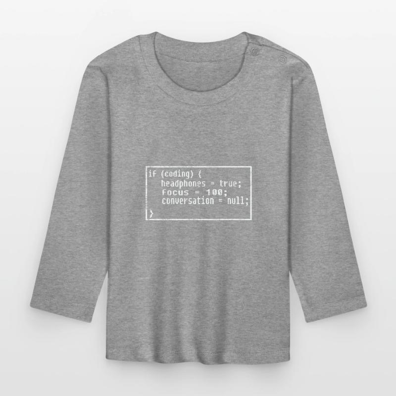 Programmierer Coding Baby Bio-Langarmshirt