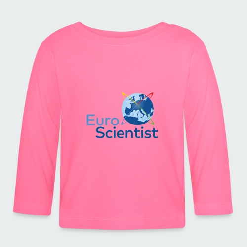 EuroScientist logo - blue - Organic Baby Long Sleeve T-Shirt