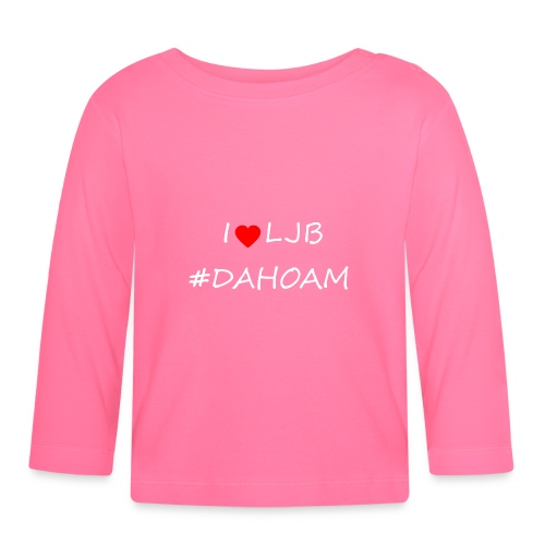 I ❤️ LJB #DAHOAM - Baby Bio-Langarmshirt