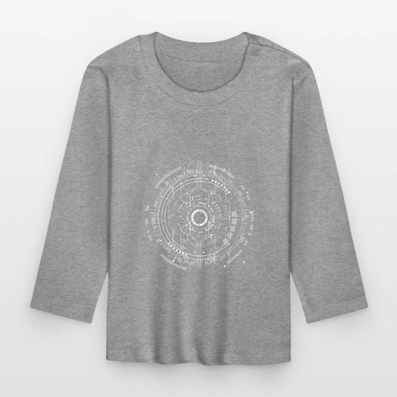 computer board core cpu pc code program nerd lo Organic Baby Long Sleeve T-Shirt