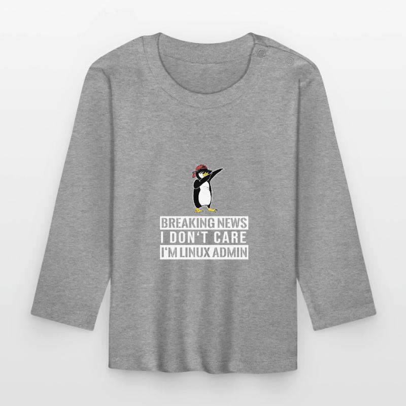 IT Nerd Linux Linux Pinguin Geek Software Engineer Baby Bio-Langarmshirt