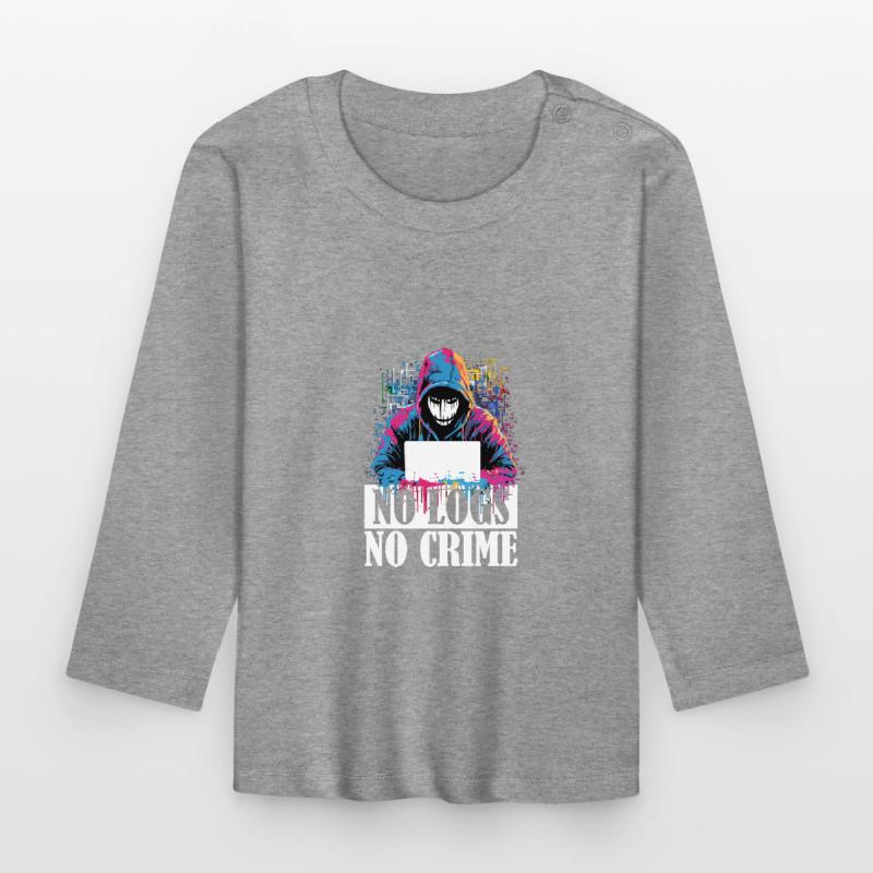 Code du hacker éthique : Pas de journal, pas de T-shirt manches longues bio Bébé