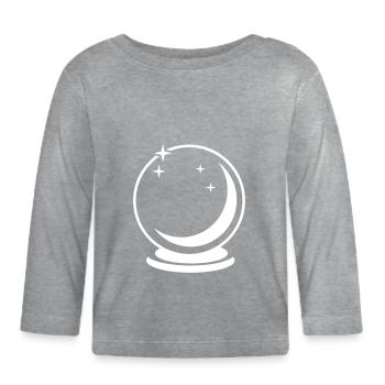 sphère verre - T-shirt manches longues bio Bébé - gris chiné - Devant