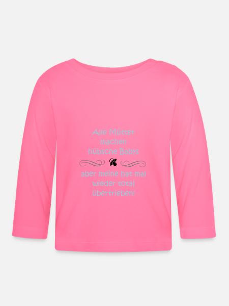 Alle Mütter - Baby Bio-Langarmshirt - Azalea