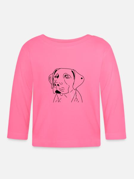 Labrador - Baby Bio-Langarmshirt - Azalea