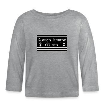 Kouign Amann - Organic Baby Long Sleeve T-Shirt - heather grey - Front