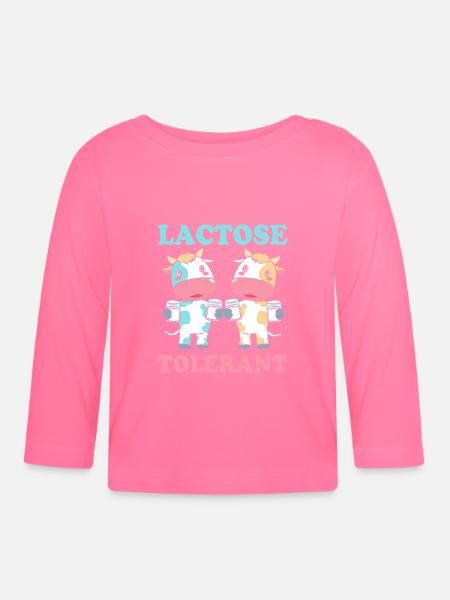 Milch Laktose Blähungen - Baby Bio-Langarmshirt - Azalea
