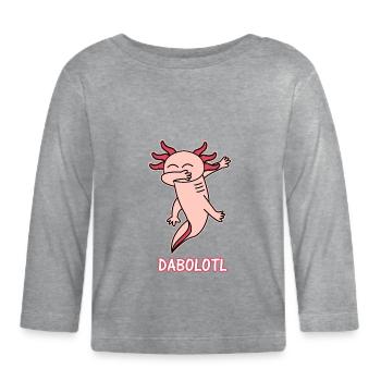 Axolotl - Baby Bio-Langarmshirt - Grau meliert - Vorne