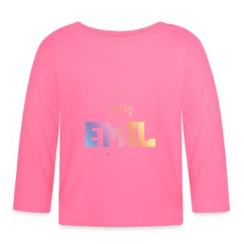 Emil - Baby Bio-Langarmshirt - Azalea - Vorne