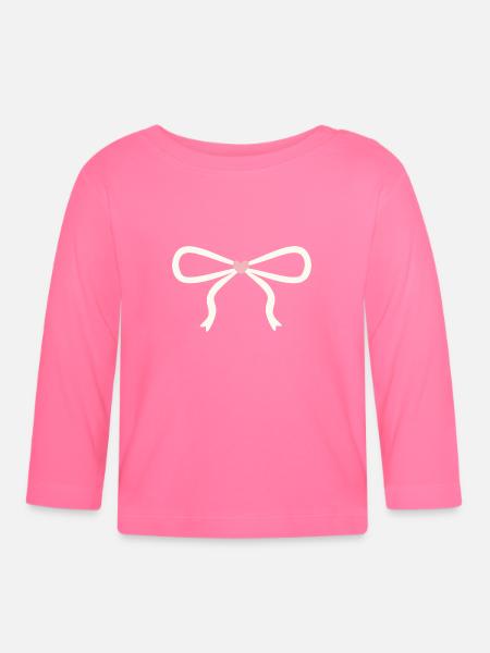 Herz-Bogen - Baby Bio-Langarmshirt - Azalea