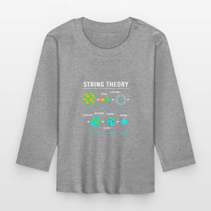 Quantenphysik Quanten Physik Quantensprung Baby Bio-Langarmshirt