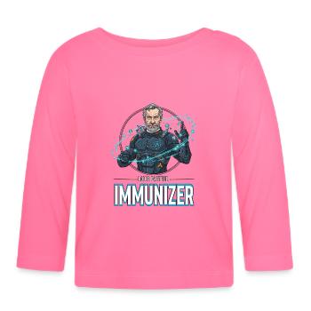 Pasteur Immunizer Armor - T-shirt manches longues bio Bébé - rose azalée - Devant